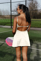 NILA blue back strap dress - Six Zero padel