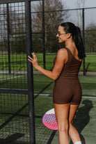 NOLA cream white shirt and shorts set - Six Zero padel