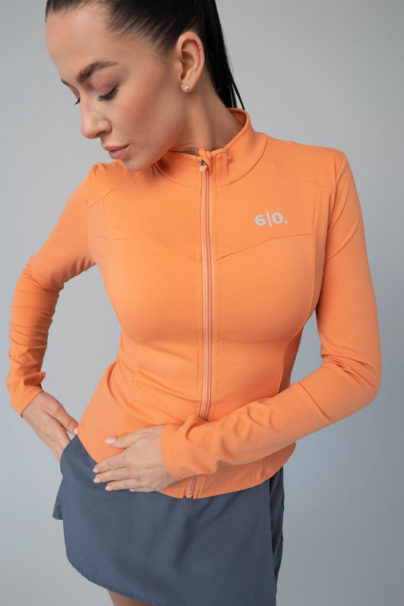 Orange soft material jacket - Six Zero padel