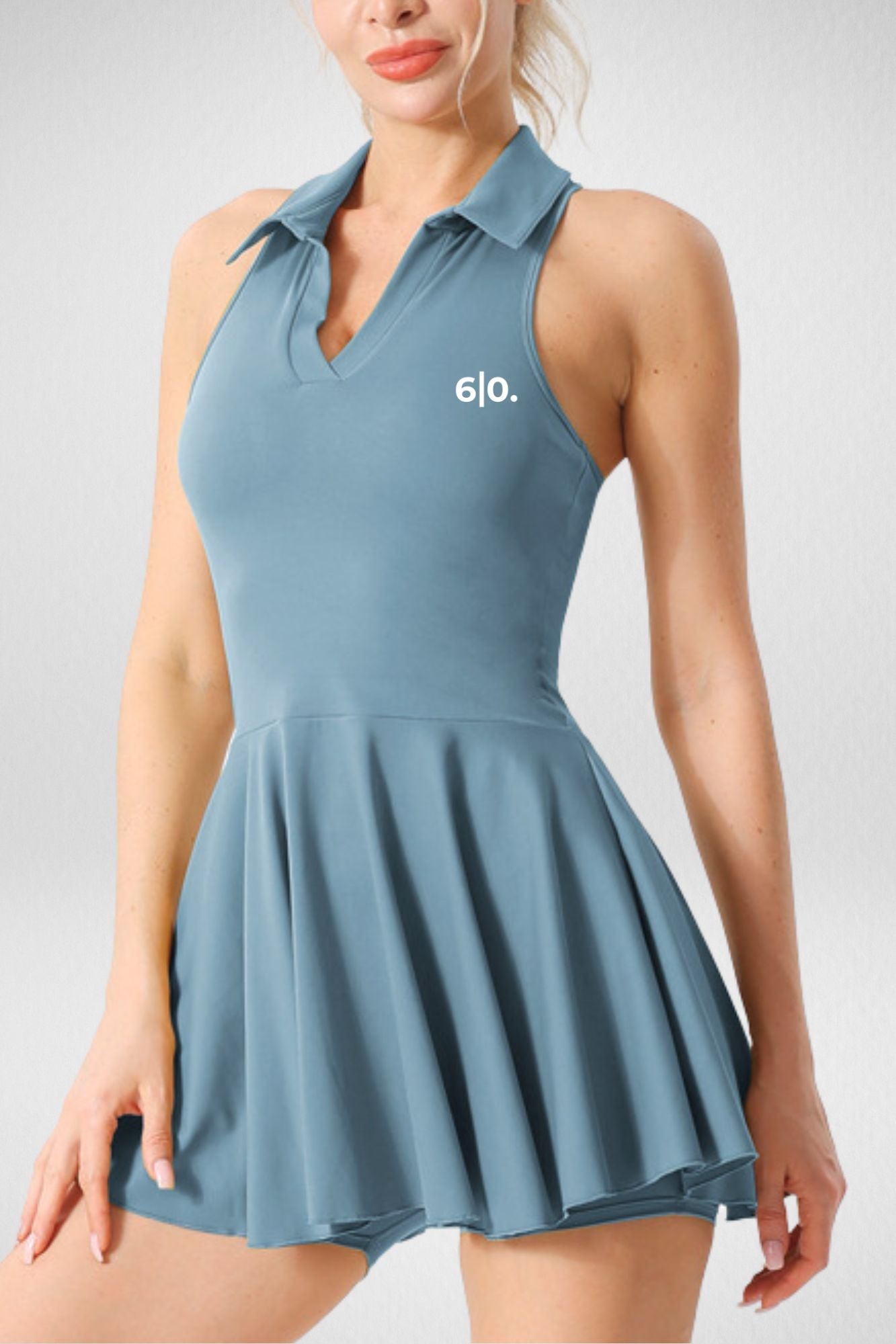 PLESO white padel dress - Six Zero padel