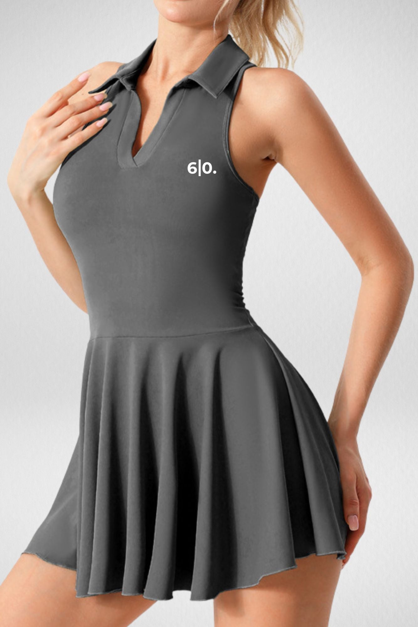 PLESO white padel dress - Six Zero padel