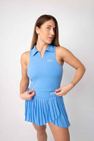 Purple polo t-shirt & skirt set - Six Zero padel