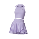 Purple polo t-shirt & skirt set - Six Zero padel