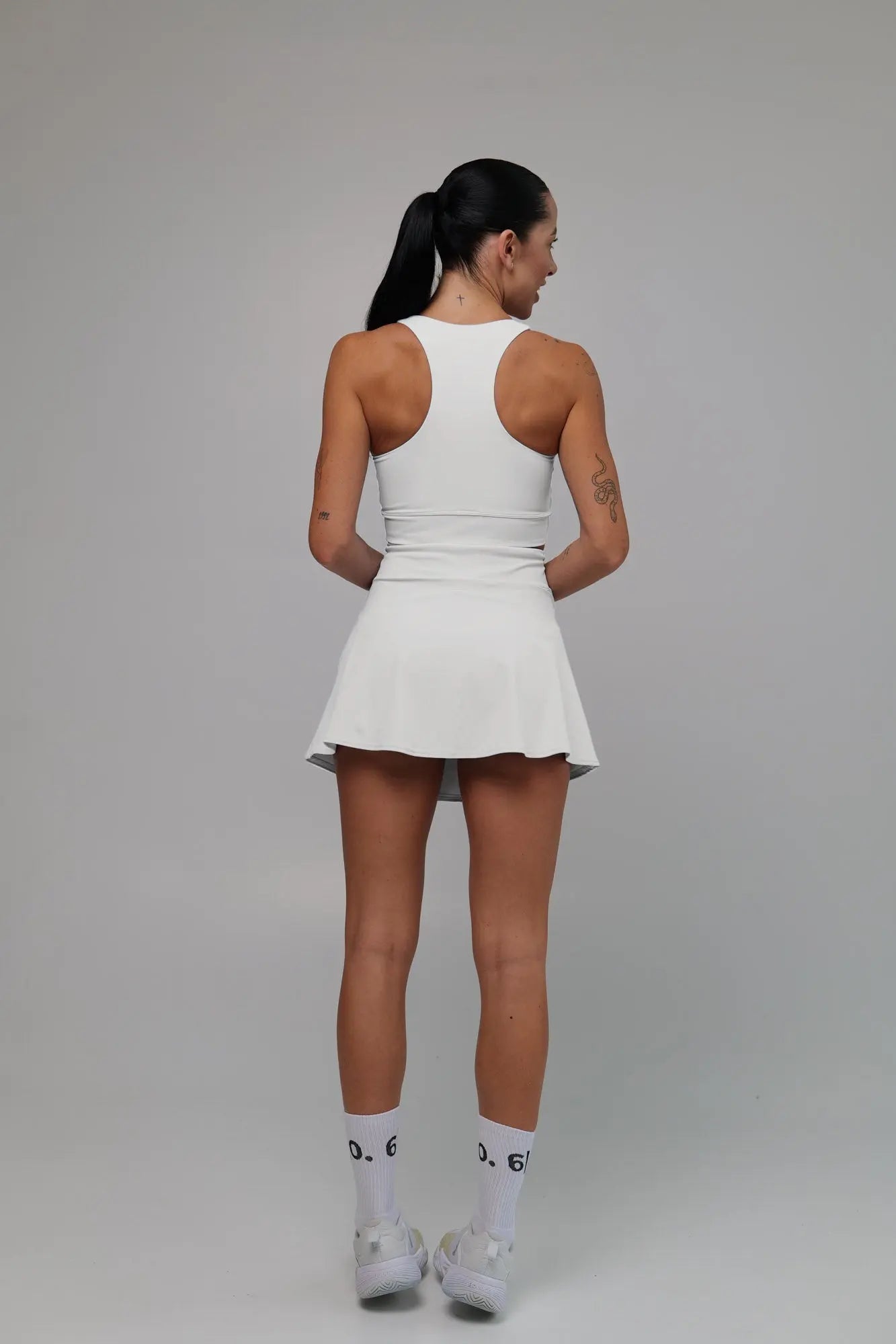 Purple Slimming design bra and skirt set - Six Zero padel