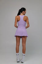 Purple Slimming design bra and skirt set - Six Zero padel