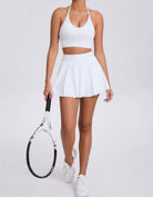 RIVA white bra and skirt set - Six Zero padel