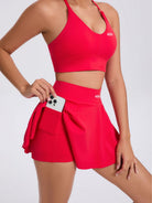 RIVA white bra and skirt set - Six Zero padel