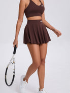 RIVA white bra and skirt set - Six Zero padel