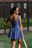 SORA black puffy skirt dress - Six Zero padel
