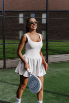 SORA black puffy skirt dress - Six Zero padel
