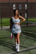 TARA dark blue bra and skirt set - Six Zero padel