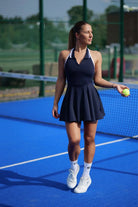White classic polo padel dress - Six Zero padel