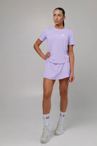White Light material shirt and skirt set (without bra) - Six Zero padel