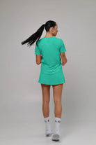 White Light material shirt and skirt set (without bra) - Six Zero padel