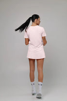 White Light material shirt and skirt set (without bra) - Six Zero padel