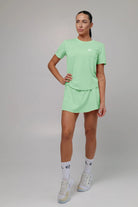 White Light material shirt and skirt set (without bra) - Six Zero padel
