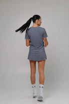 White Light material shirt and skirt set (without bra) - Six Zero padel