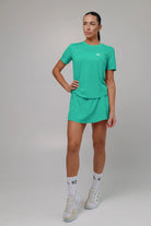 White Light material shirt and skirt set (without bra) - Six Zero padel