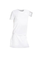 White Light material shirt and skirt set (without bra) - Six Zero padel