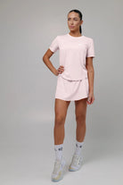 White Light material shirt and skirt set (without bra) - Six Zero padel