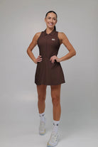 White modern style polo padel dress - Six Zero padel