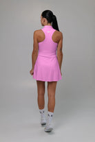White modern style polo padel dress - Six Zero padel