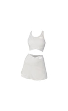 White Slimming design bra and skirt set - Six Zero padel